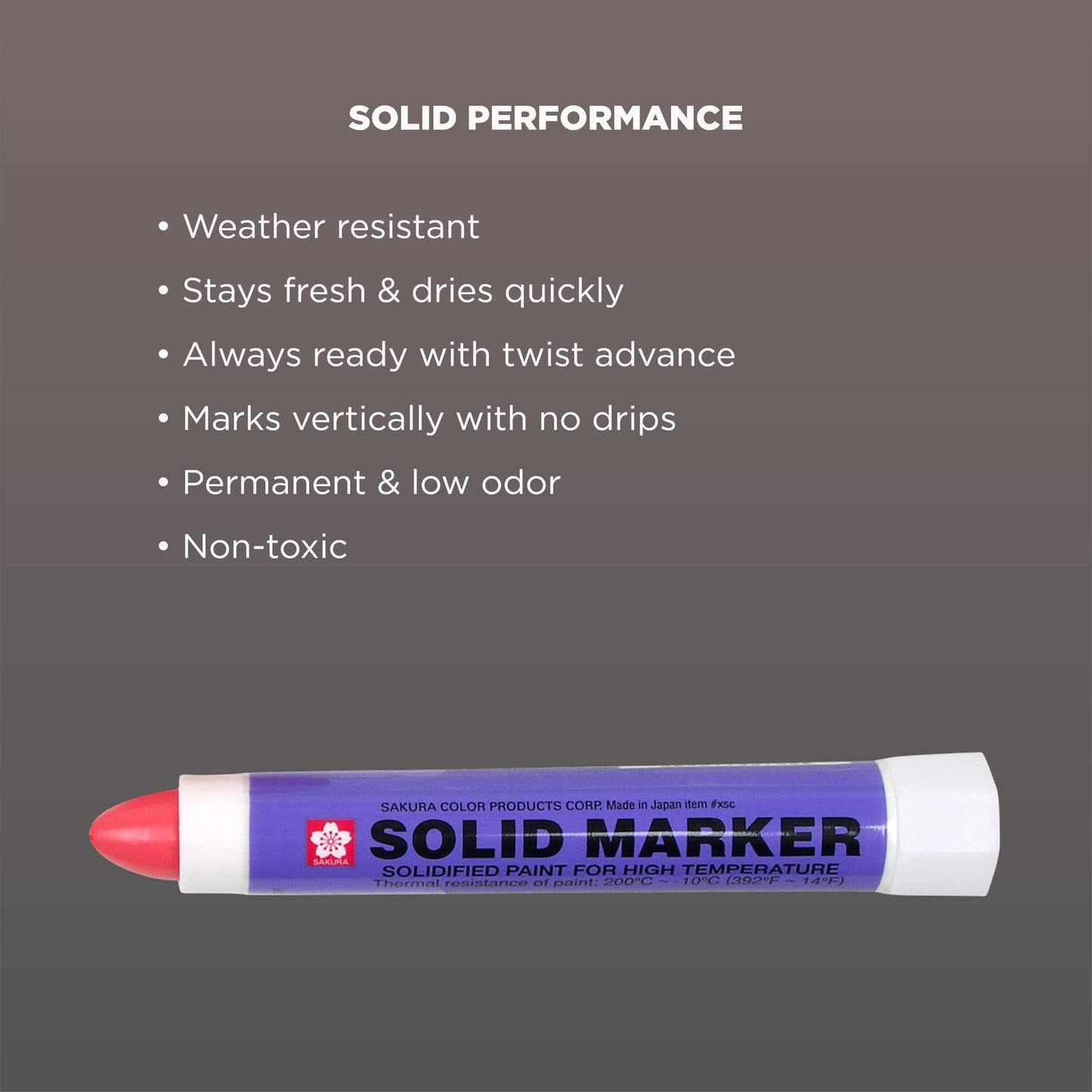 Sakura Solid Paint Markers - Permanent Marker Paint Pens - Window, Wood, & Glass Marker - Black Paint - 1 Pack