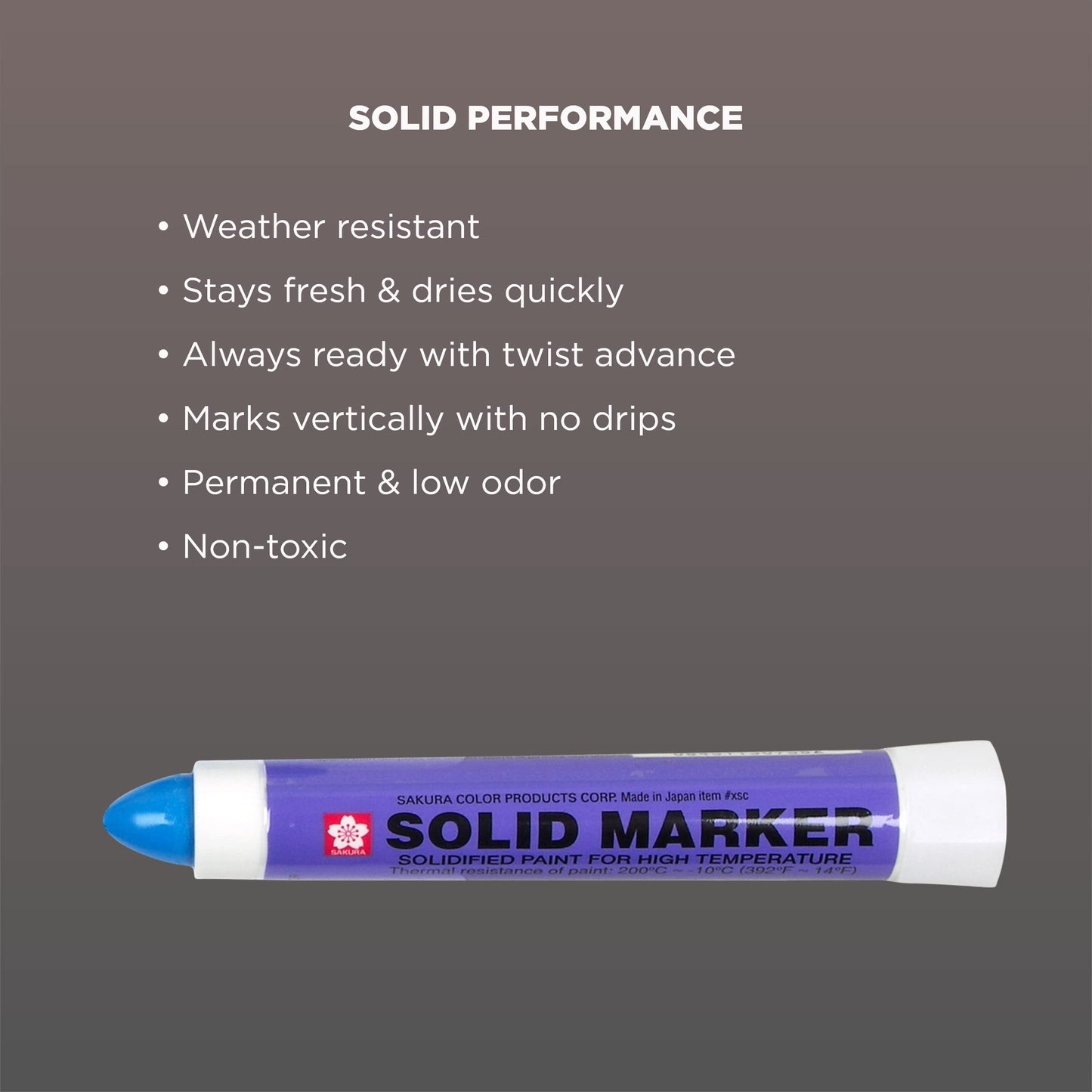 Sakura Solid Paint Markers - Permanent Marker Paint Pens - Window, Wood, & Glass Marker - Black Paint - 1 Pack