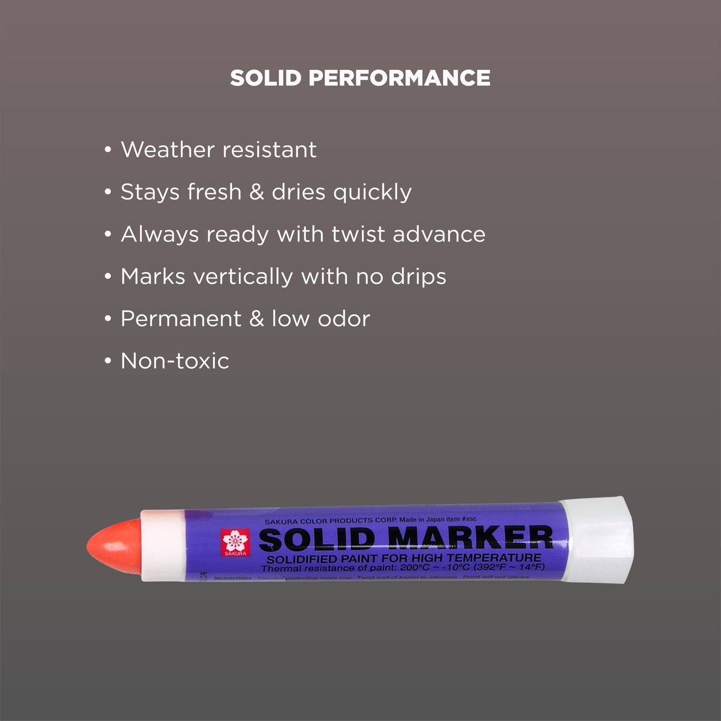 Sakura Solid Paint Markers - Permanent Marker Paint Pens - Window, Wood, & Glass Marker - Black Paint - 1 Pack