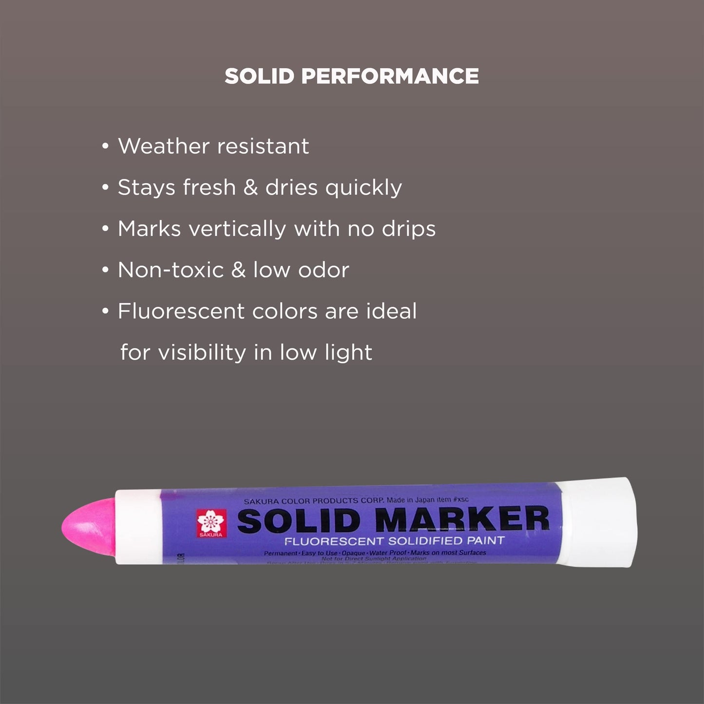 Sakura Solid Paint Markers - Permanent Marker Paint Pens - Window, Wood, & Glass Marker - Black Paint - 1 Pack