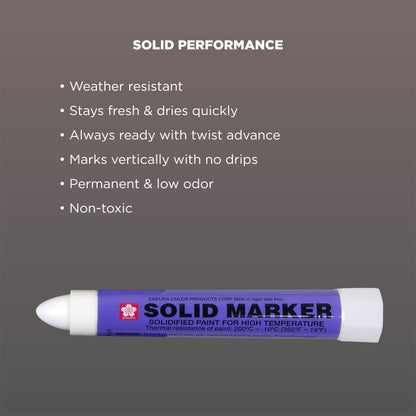 Sakura Solid Paint Markers - Permanent Marker Paint Pens - Window, Wood, & Glass Marker - Black Paint - 1 Pack