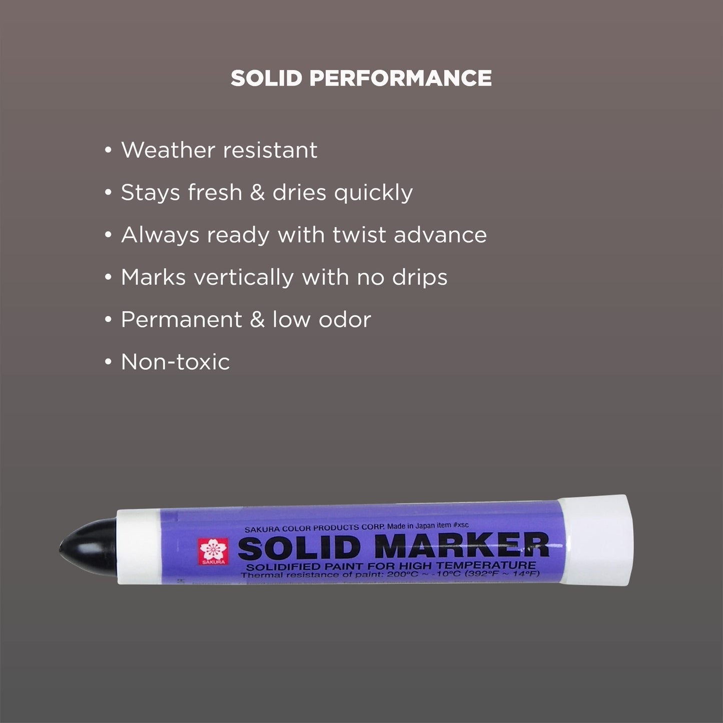 Sakura Solid Paint Markers - Permanent Marker Paint Pens - Window, Wood, & Glass Marker - Black Paint - 1 Pack